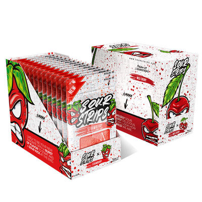 Supermarket Shop Retail Display Boxes For Food Snack Candy Tube Bar