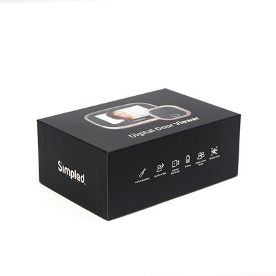 Digital Door Viewer Paper Lid And Base Gift Box With Glossy Lamination Printing Handling
