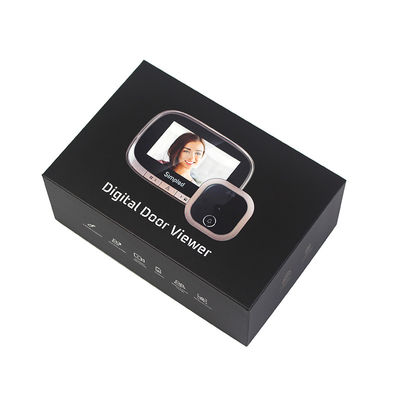 Digital Door Viewer Paper Lid And Base Gift Box With Glossy Lamination Printing Handling