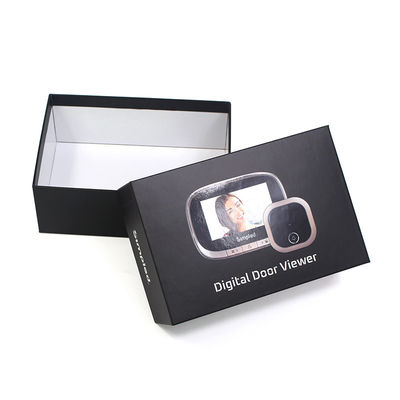 Digital Door Viewer Paper Lid And Base Gift Box With Glossy Lamination Printing Handling
