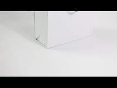 Caja de regalo plegable magnética blanca con mango