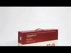 Lujo de la fruta naranja plegable caja de regalo magnética con mango