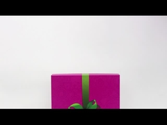 caja de regalo de color blanco púrpura de impresión de tapa y base